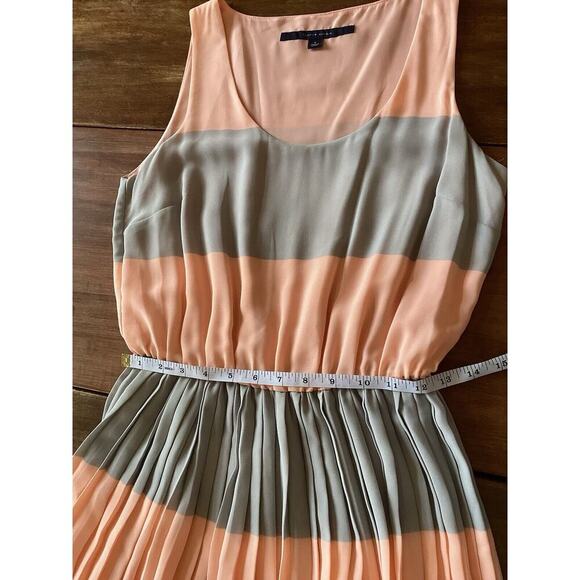 Tommy Hilfiger Spring Summer Long Blouson Maxi Dress Peachy Beachy Preppy Size 6 - Picture 13 of 14